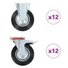 vidaXL 24 pcs Casters 200 mm