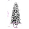 vidaXL Artificial Christmas Tree with 150 LEDs with Stand White 150 cm