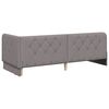 vidaXL Corner Bed Frame with Headboard Taupe 80 x 200 cm Fabric