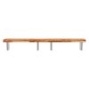vidaXL Basin Shelf Wall Mounted Steel and Solid Wood Acacia