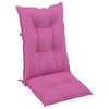 vidaXL Garden Highback Chair Cushions 6 pcs Pink 120x50x7 cm Fabric