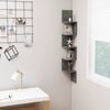 vidaXL Wall Corner Shelf Grey 20x20x127,5 cm Engineered Wood