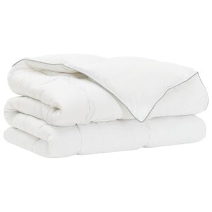 vidaXL Full Year Duvet White 135 x 200 cm Bamboo Fiber