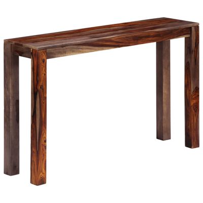 vidaXL Console Table Grey 120x30x76 cm Solid Sheesham Wood