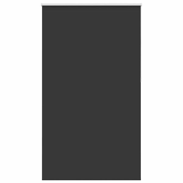 vidaXL Roller Blind Blackout Black 130x230 cm Fabric Width 126.6 cm Polyester