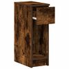 vidaXL Bedside Cabinet with Drawer Smoked Oak 20x36x60 cm