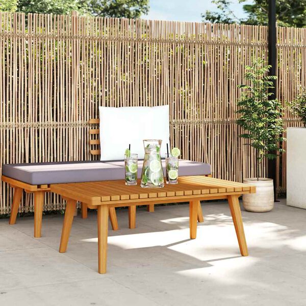 vidaXL Garden Coffee Table 90x55x35 cm Solid Acacia Wood