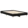 vidaXL Bed Frame Black Oak 193 x 138 x 25 cm Engineered Wood