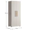 Keter Storage Cabinet with Shelves Groove Beige and Sand