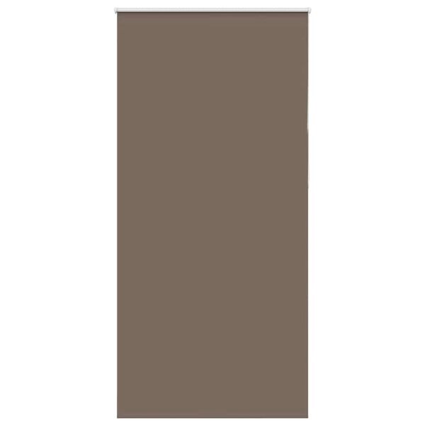 vidaXL Roller Blind Blackout Coffee 105x210 cm Fabric Width 100.7 cm Polyester