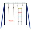 vidaXL Outdoor Swing Set with Swing and Ladder
