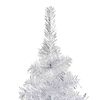 vidaXL Artificial Pre-lit Christmas Tree with Ball Set Silver 180 cm PET