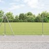 vidaXL Fence with Post Silver 1.2 x 10 m Steel