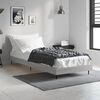 vidaXL Bed Frame without Mattress Grey Sonoma 75x190 cm Small Single Engineered Wood