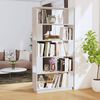 vidaXL Book Cabinet/Room Divider White 80x25x163.5 cm Solid Wood Pine