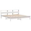 vidaXL Bed Frame without Mattress White 180x200 cm Super King Solid Wood Pine