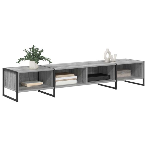 vidaXL TV Cabinet Grey Sonoma 170.5 x 36 x 30.5 cm Engineered Wood