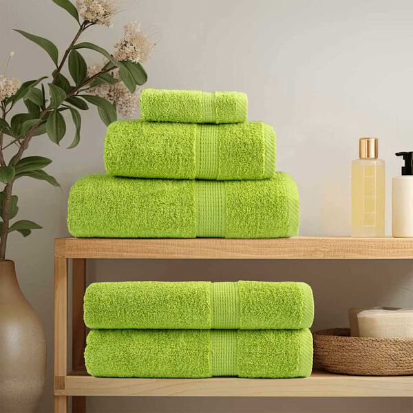 vidaXL Guest Towel SOLUND Green Cotton