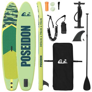 vidaXL Inflatable Stand Up Paddle Board POSEIDON 305 x 76 x 15 cm for