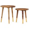 vidaXL Coffee Tables 2 pcs Solid Wood