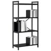 vidaXL Bookshelf Black Oak 60 x 30 x 120 cm Engineered Wood