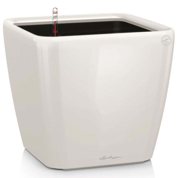 LECHUZA Planter QUADRO LS 35 ALL-IN-ON High-Gloss White 16160