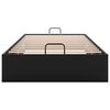 vidaXL Ottoman Bed Frame without Mattress Black Single Faux Leather