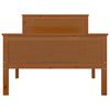 vidaXL Bed Frame without Mattress Honey Brown Solid Wood Pine 90x200 cm