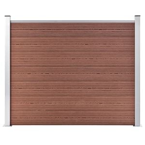 vidaXL Fence Panel WPC 180x146 cm Brown