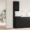 vidaXL Kitchen Sideboard with Drawer Black Oak 32 x 50 x 180 cm
