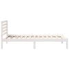 vidaXL Bed Frame with Headboard White 80 x 200 cm Solid Pine Wood
