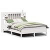 vidaXL Bookcase Bed without Mattress White 140x190 cm Solid Wood Pine