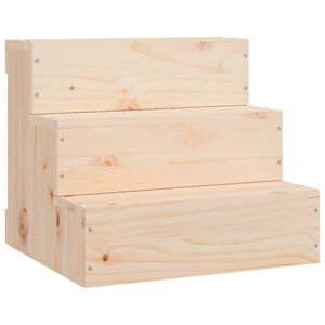 vidaXL Pet Stair 40x37,5x35 cm Solid Wood Pine