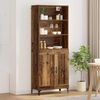 vidaXL Highboard 2 pcs Old wood Engineered Wood