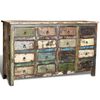 vidaXL Reclaimed Cabinet Solid Wood Antique-style with 16 Drawers