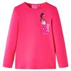 vidaXL Kids'T-shirt with Long Sleeves Bright Pink 116