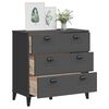 vidaXL Drawer Cabinet VIKEN Anthracite Grey Engineered Wood