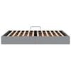 vidaXL Storage Bed with Mattress Light Grey 135 x 190 cm Fabric