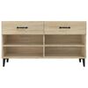 vidaXL Shoe Cabinet Sonoma Oak 102x35x55 cm Engineered Wood
