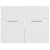 vidaXL Sink Cabinet with Built-in Basin White Engineered Wood