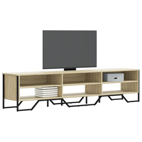 vidaXL TV Cabinet Sonoma Oak 180x34x41 cm Engineered Wood