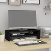 vidaXL Monitor Stand Black (52-101)x22x14 cm Solid Wood Pine