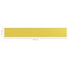 vidaXL Balcony Screen Yellow 75x500 cm HDPE
