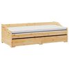 vidaXL Daybed with Trundle without Mattress IRUN 90x200 cm