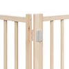 vidaXL Dog Gate with Door Foldable 6 Panels 480 cm Poplar Wood