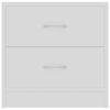 vidaXL Bedside Cabinets 2 pcs White 40x30x40 cm Engineered Wood