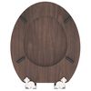 SCHÜTTE Toilet Seat with Soft-Close DARK WOOD MDF