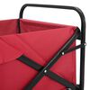 vidaXL Folding Hand Trolley Red 89 x 63 x 96 cm Steel and Oxford Cloth