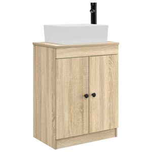 vidaXL Bathroom Vanity with Sink Sonoma Oak 54 x 35 x 83 cm