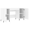 vidaXL Desk White 140x50x75 cm Engineered Wood